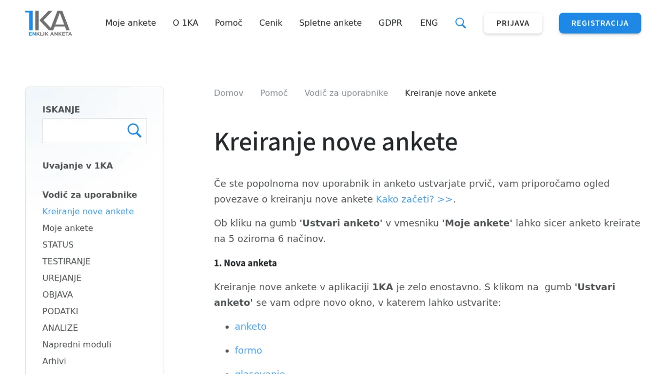 Domača stran 1KA