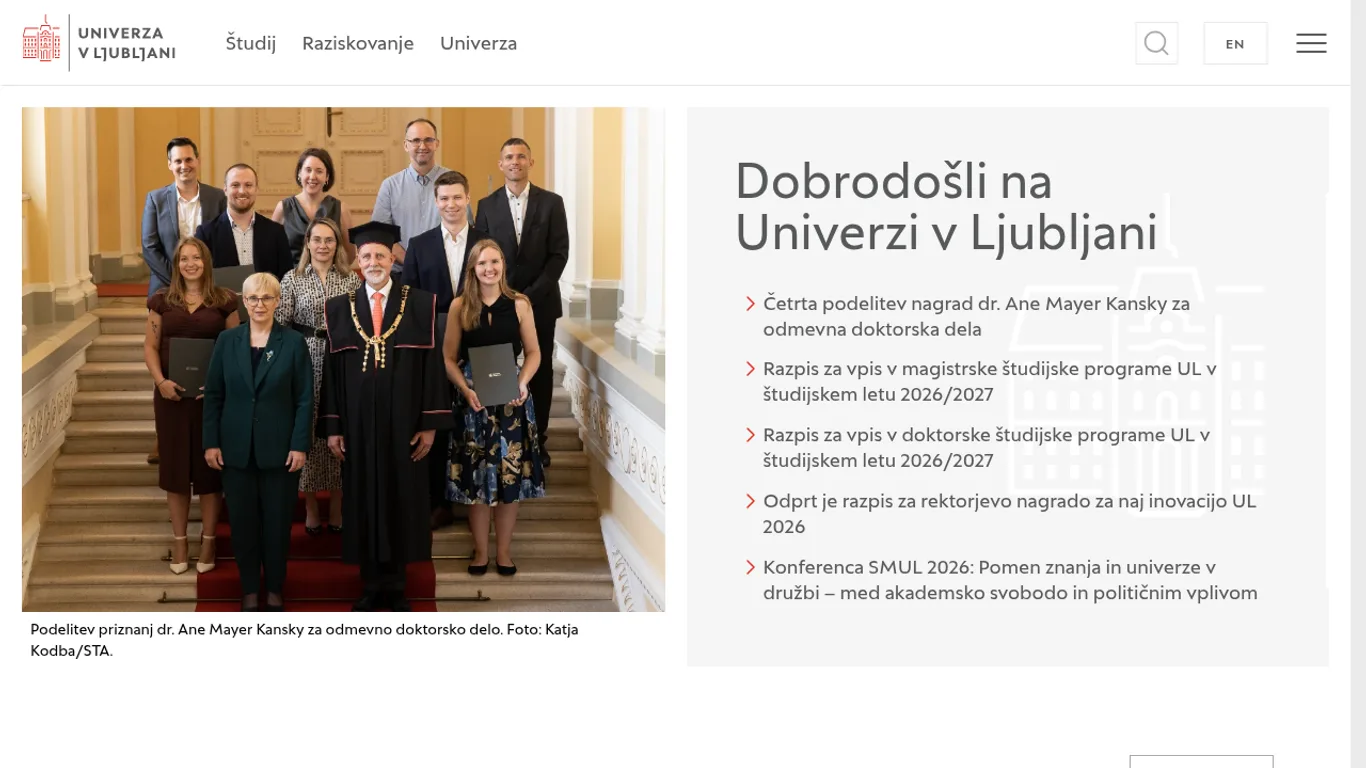 Domača stran UL