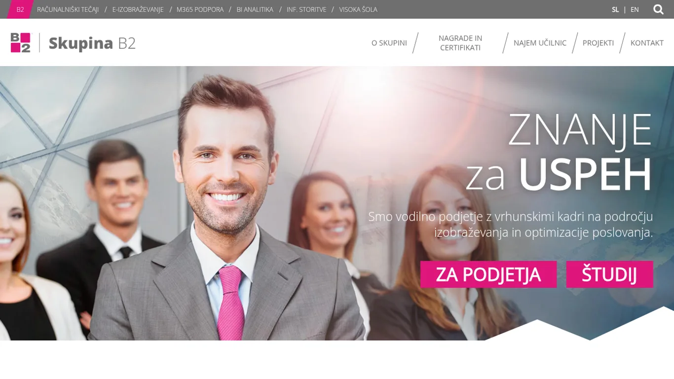 Domača stran B2, d. o. o. – Višja strokovna šola