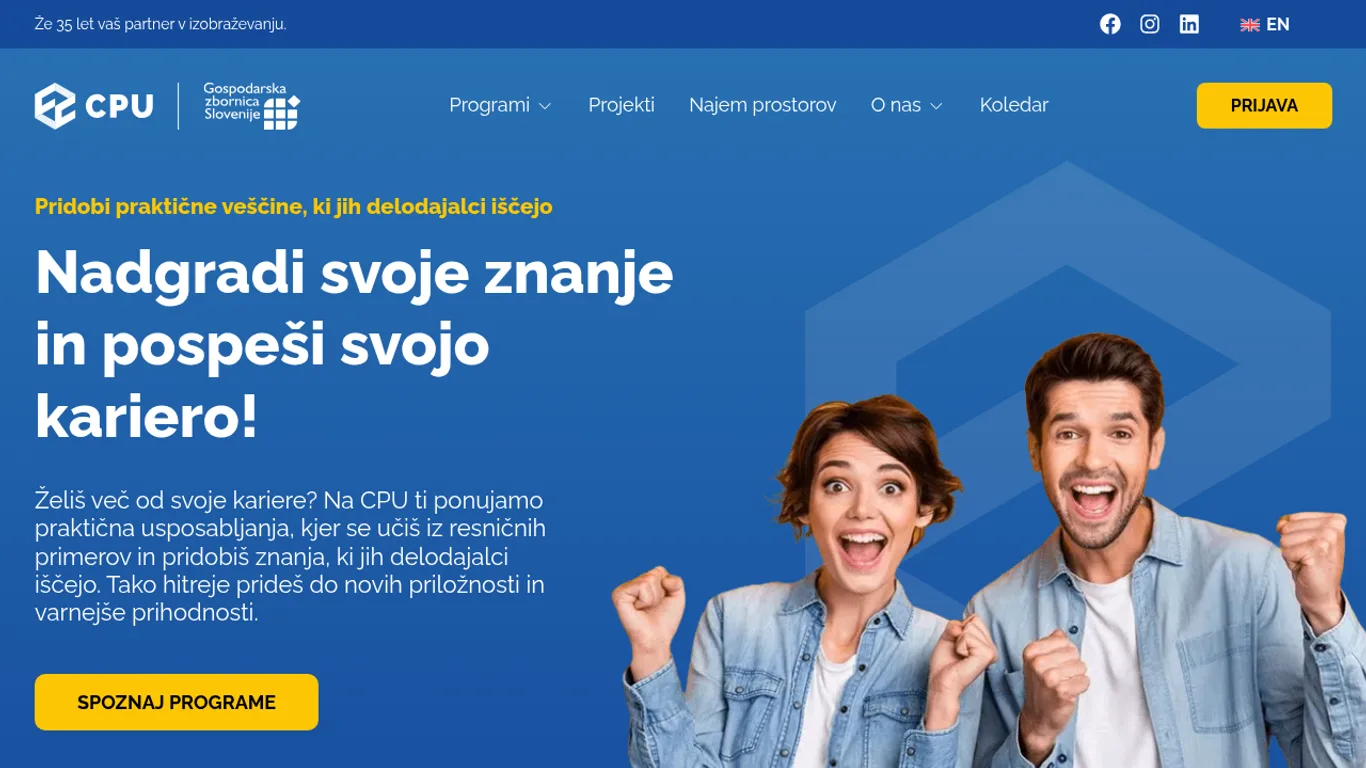 Domača stran Center za poslovno usposabljanje – Višja strokovna šola