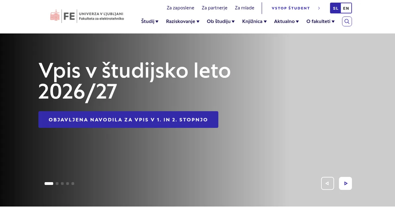Domača stran Fakulteta za elektrotehniko