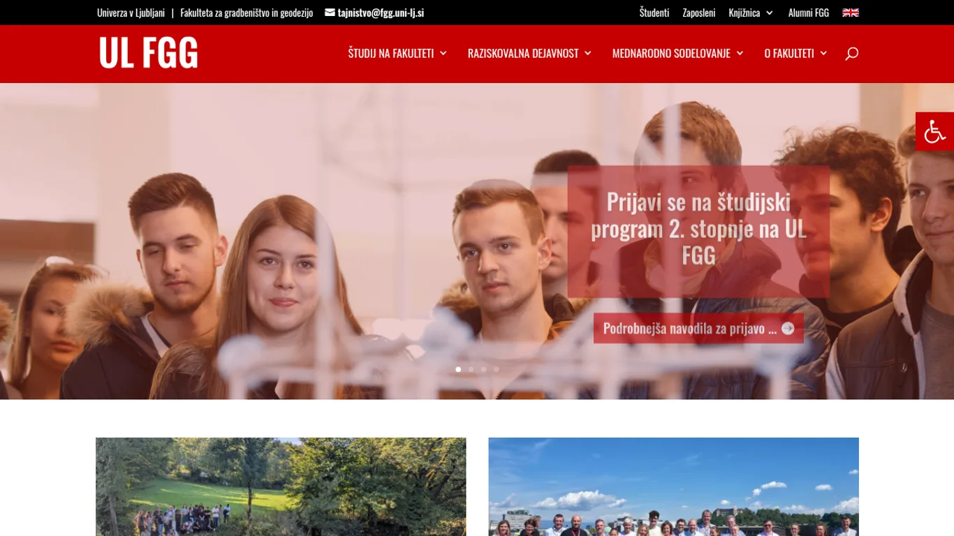 Domača stran Fakulteta za gradbeništvo in geodezijo