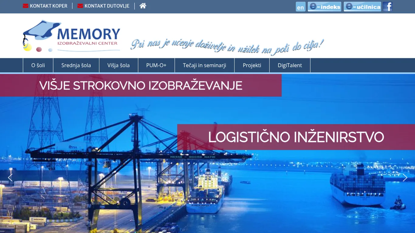 Domača stran Izobraževalni center Memory
