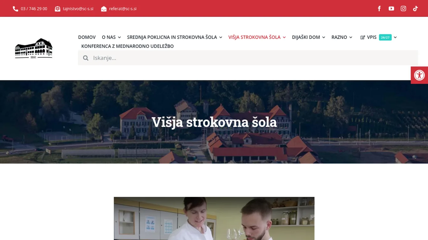Domača stran Šolski center Šentjur – Višja strokovna šola