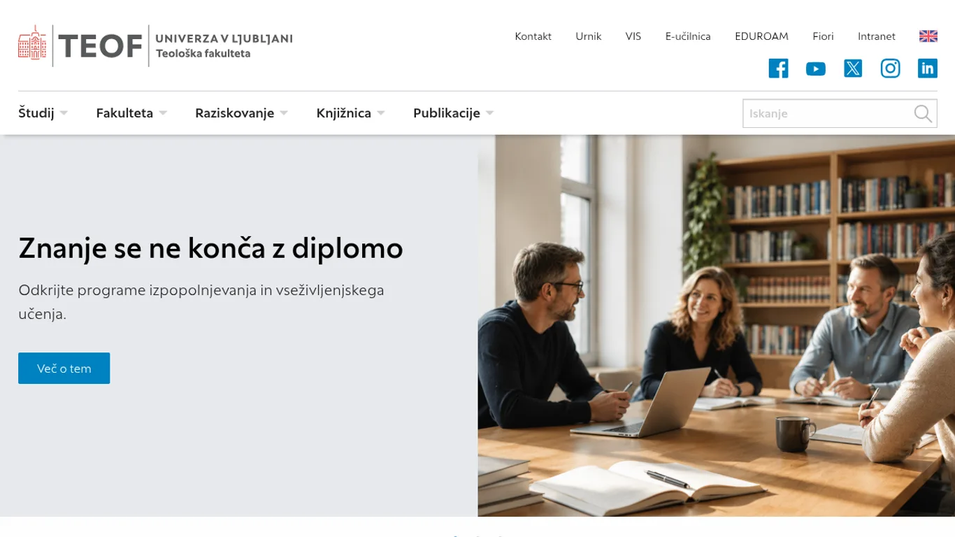 Domača stran Teološka fakulteta