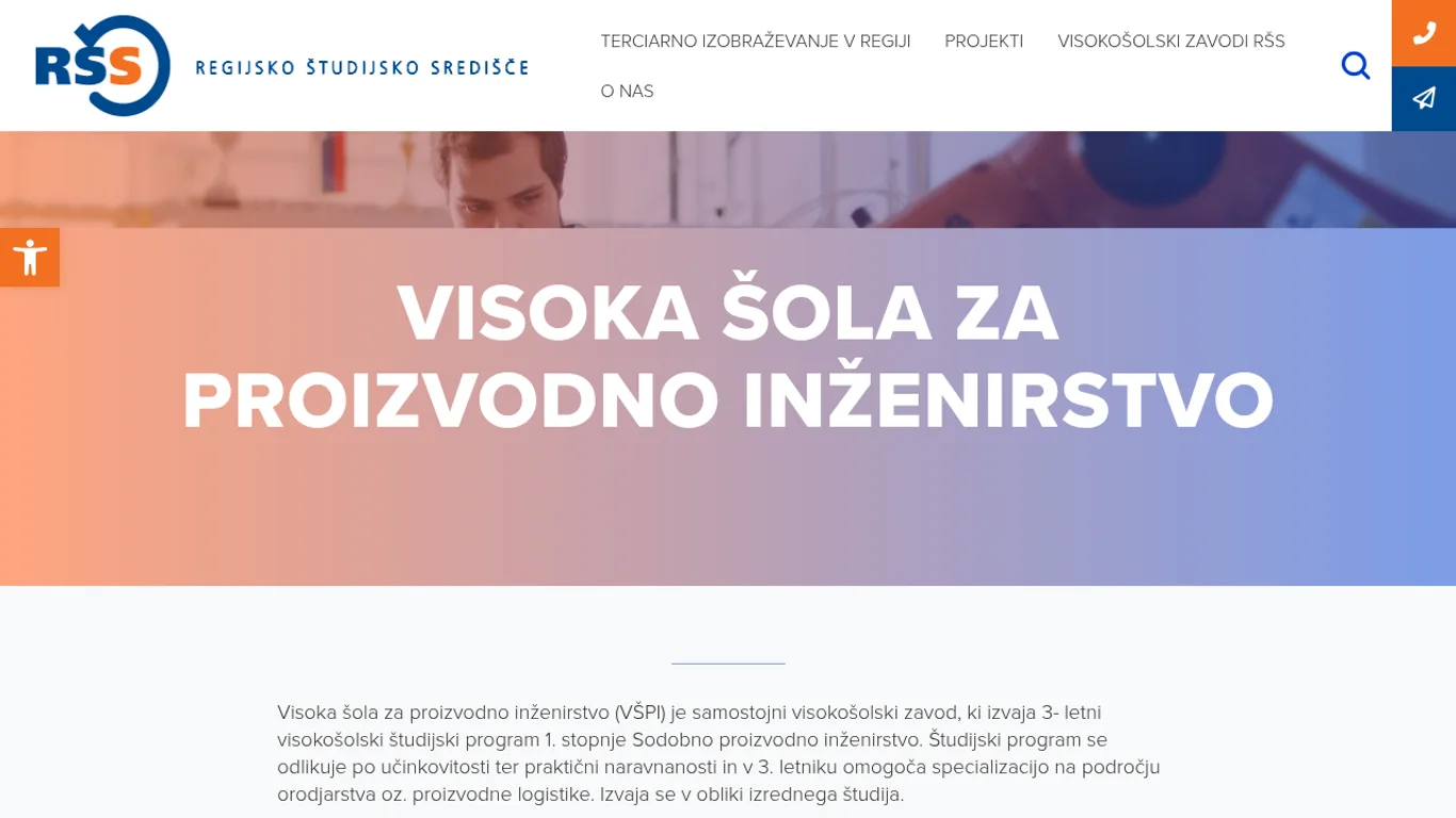 Domača stran Visoka šola za proizvodno inženirstvo – Celje