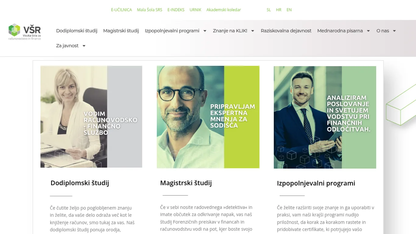 Domača stran Visoka šola za računovodstvo in finance